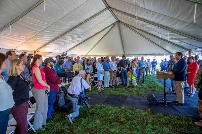 Governor Ron DeSantis visited the C-44 Reservoir and Stormwater Treatment Area