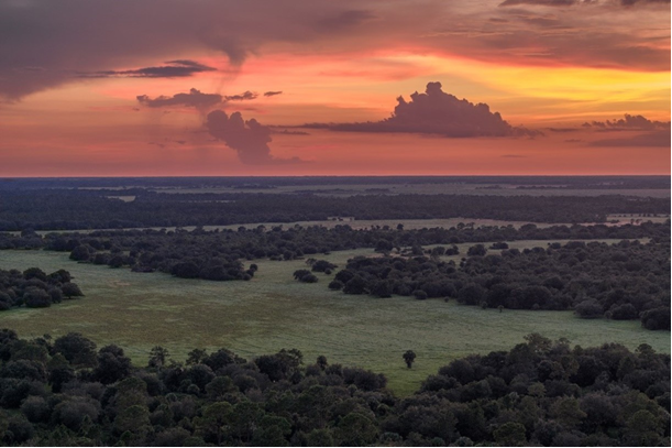 sunset over devil's garden